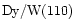 $\chem{Dy/W(110)}$