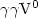 $\gamma\gamma{\rm V}^0$