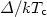 $ {\mit \Delta}/kT_{\rm c}$
