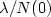 $\lambda/N(0)$