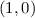 $(1,0)$