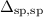 $\Delta_{\mathrm{sp},\mathrm{sp}}$
