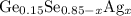 $\chem{Ge_{0.15}Se_{0.85-{\it x}}Ag_{\it x}}$