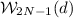${\mathcal{W}}_{2N - 1}(d) $