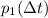 $p_1(\Delta t)$