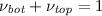 $\nu_{\textit{bot}}+\nu_{\textit{top}}=1$