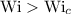 $\mathrm{Wi} > \mathrm{Wi}_c$