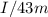 $I/43m$