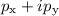 $p_\mathrm{x}+ip_\mathrm{y}$