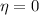 $\eta=0$