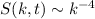 $S(k,t)\sim k^{-4}$