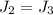 $J_{2}=J_{3}$