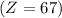 $(Z = 67)$