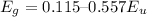 $E_g = 0.115\text{--}0.557E_u$