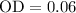 $\text{OD}{}= 0.06$