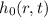 Mathematical equation: $h_{0}(r,t)$