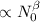 Mathematical equation: $\propto N_{0}^\beta $